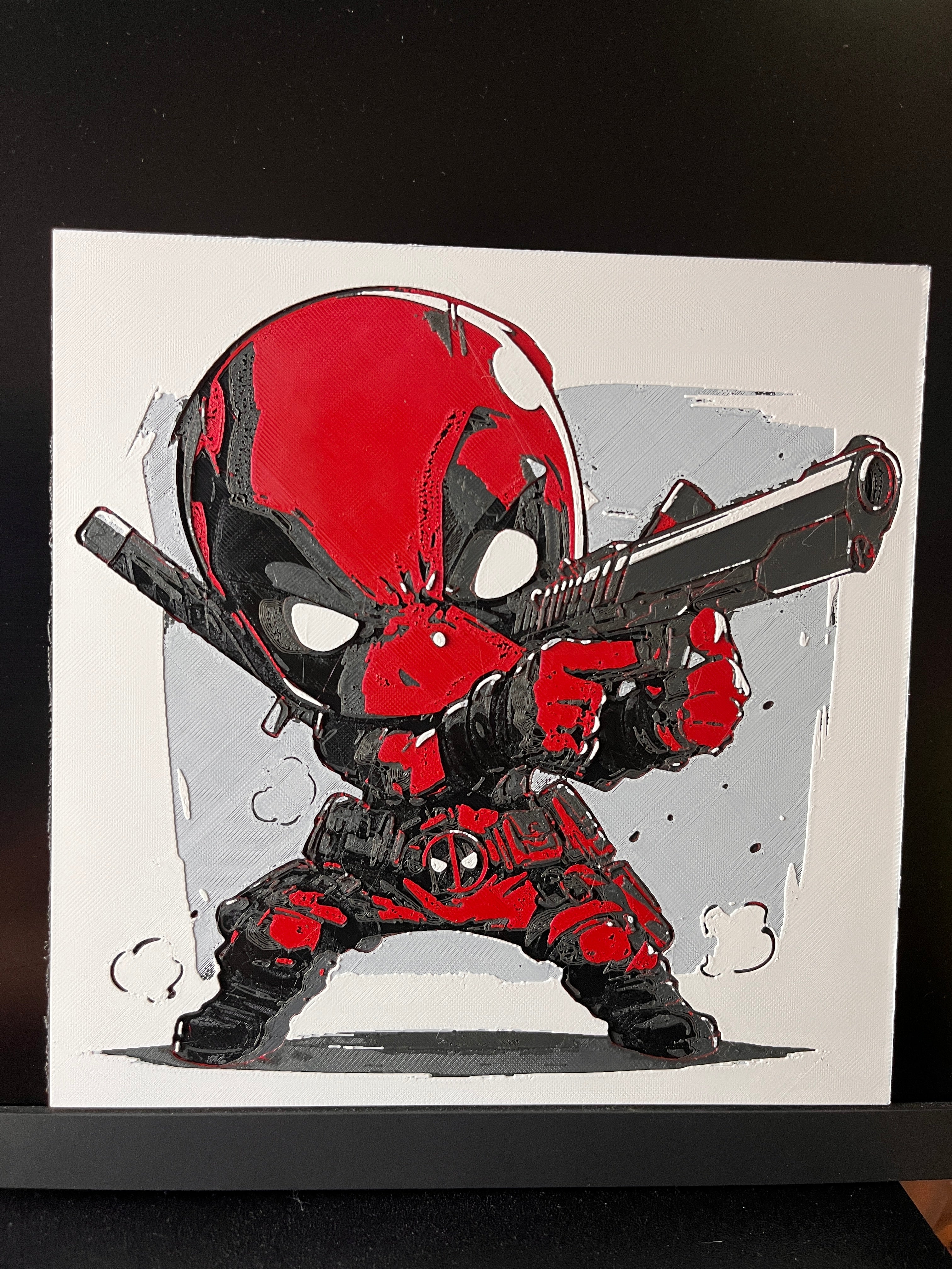 Dead Pool Chibi Wall Art