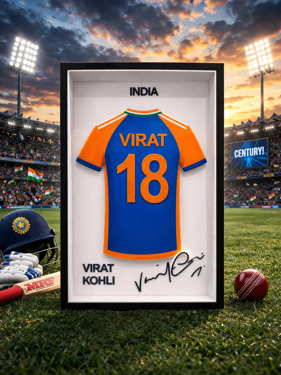 Virat Kohli - India - Jersey Frame