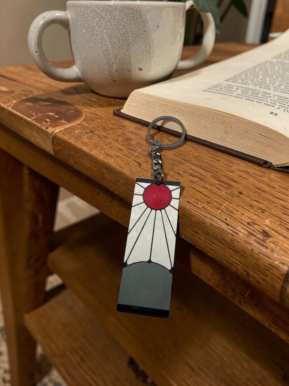 Hanafuda Style Keychain