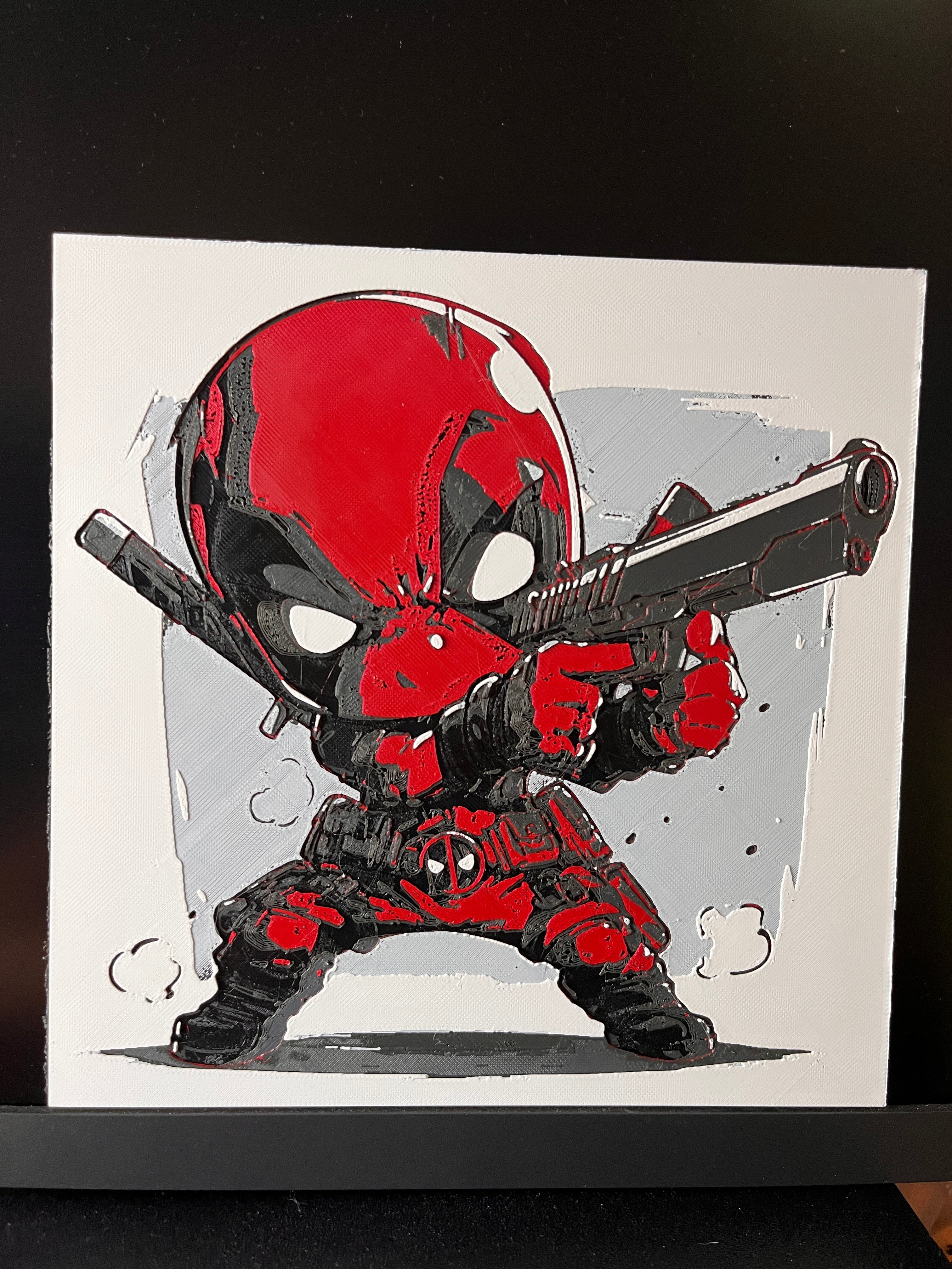 Dead Pool Chibi Wall Art